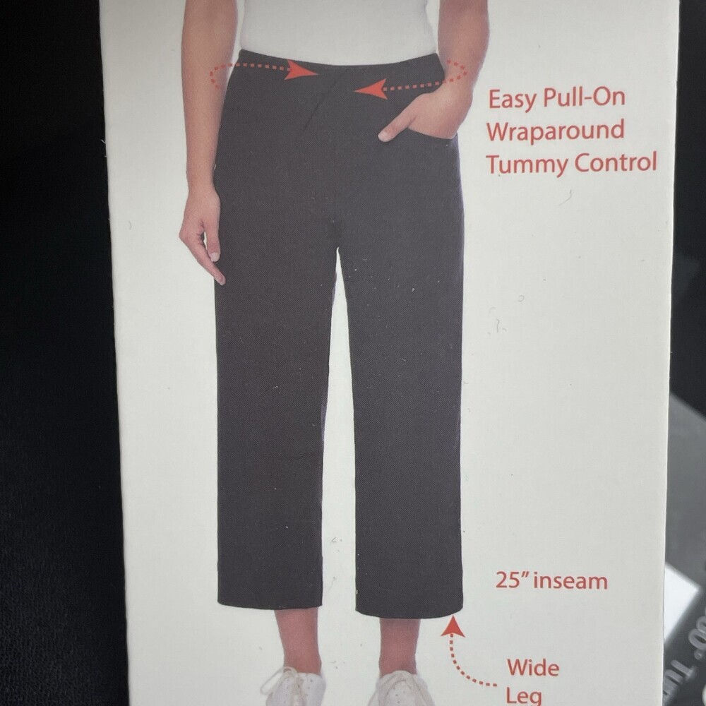 S.C. & Co. Women's M Wide Leg Pants Black e1087
